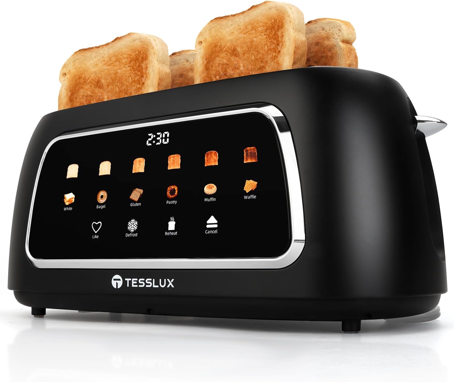 Toaster 4 Slice - Kitchen Use, Black 4-Slice Toaster with