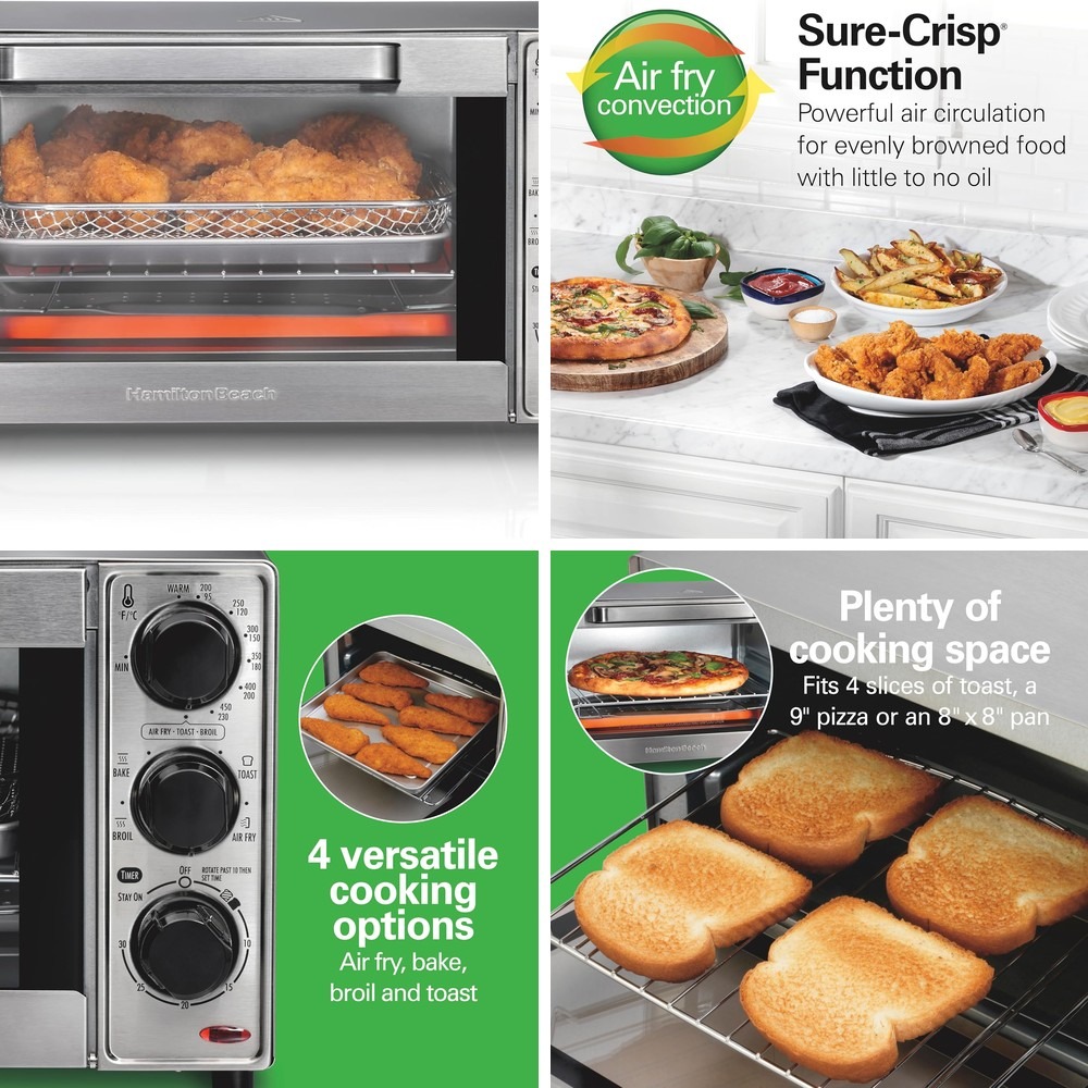 Toaster 4 Slice - Hamilton Beach Sure-Crisp Air Fryer Toaster
