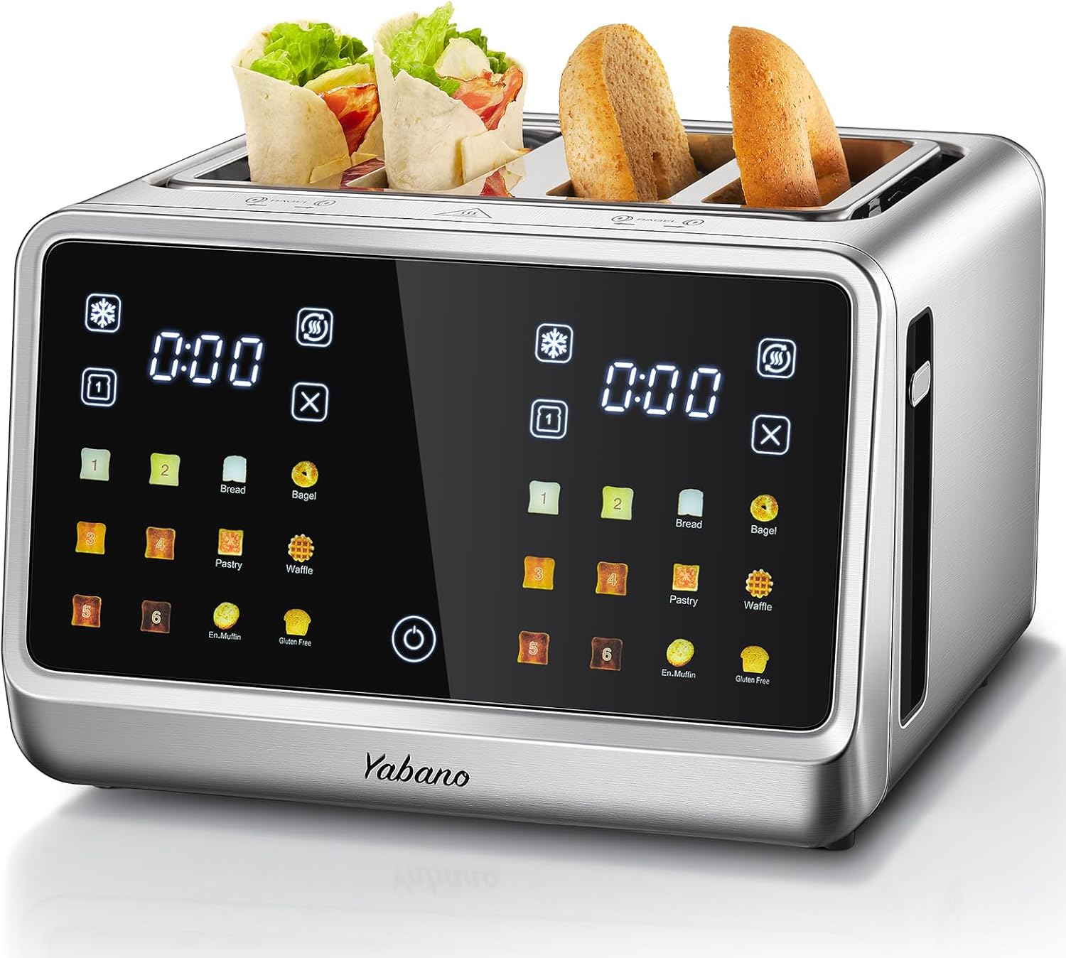 Toaster 4 Slice - Kitchen Smart Touch 4-Slice Toaster, Stainless