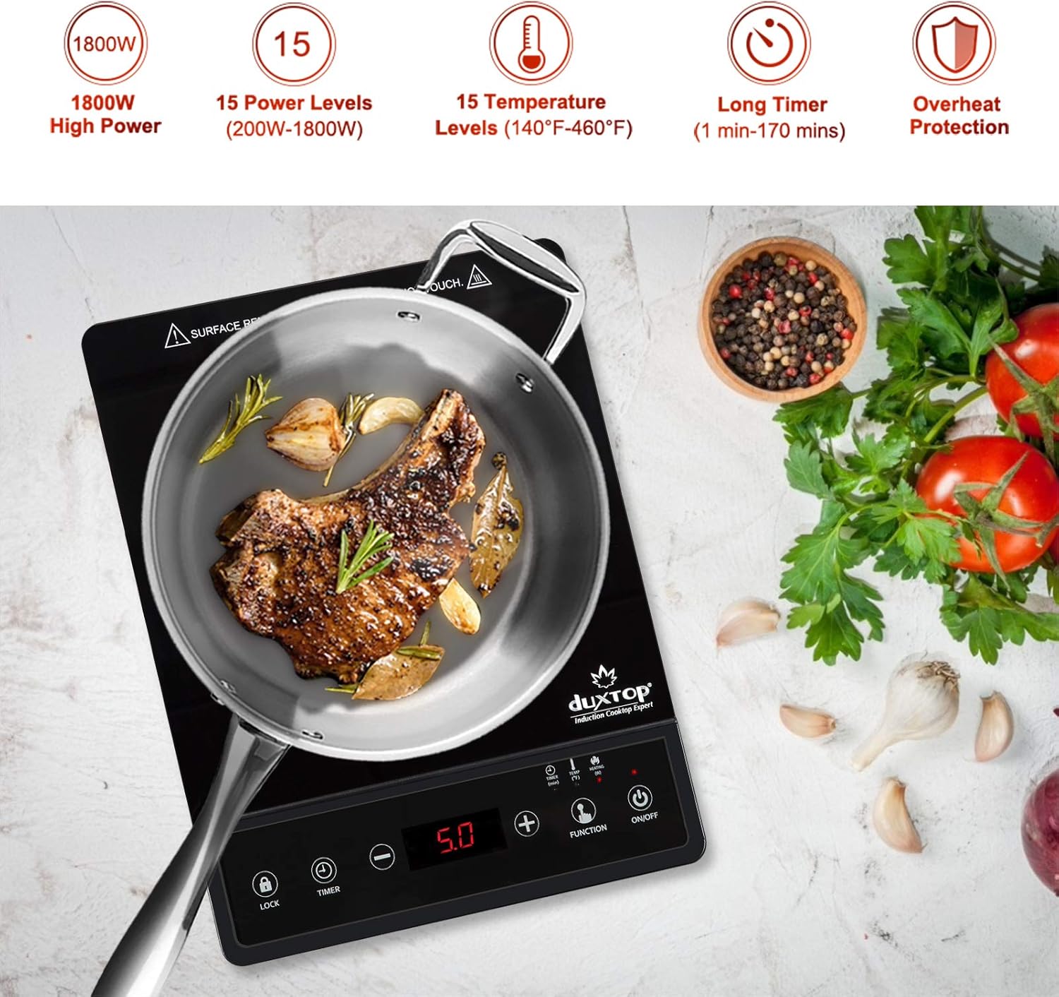 Portable Induction Cooktop Cou - Induction Cooktop Portable 评论和价格