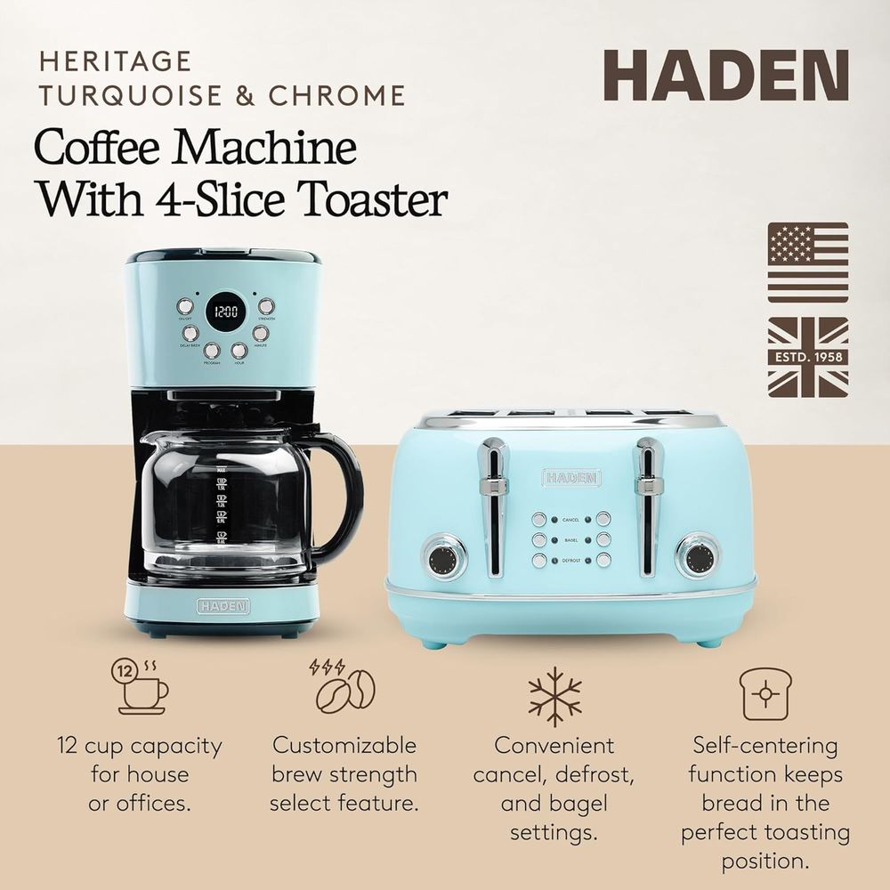 12 Cup Progmable Drip Coee Mak - Toaster 4 Slice 评论和价格