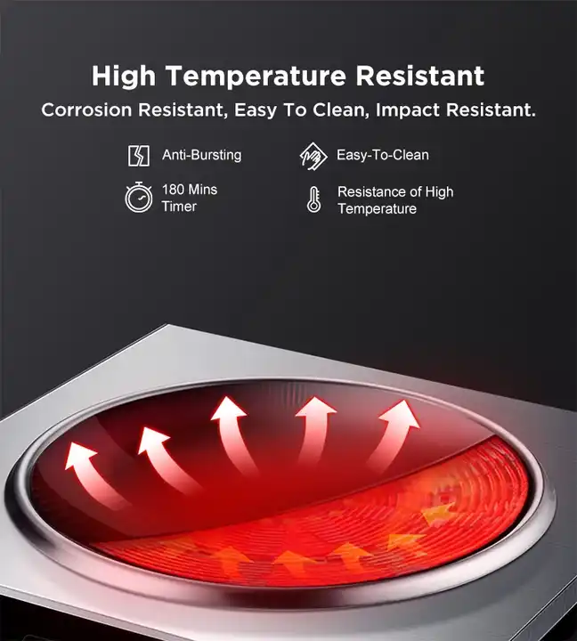 3500W Concave Flat Commercial  - Induction Cooktop Portable 评论和价格