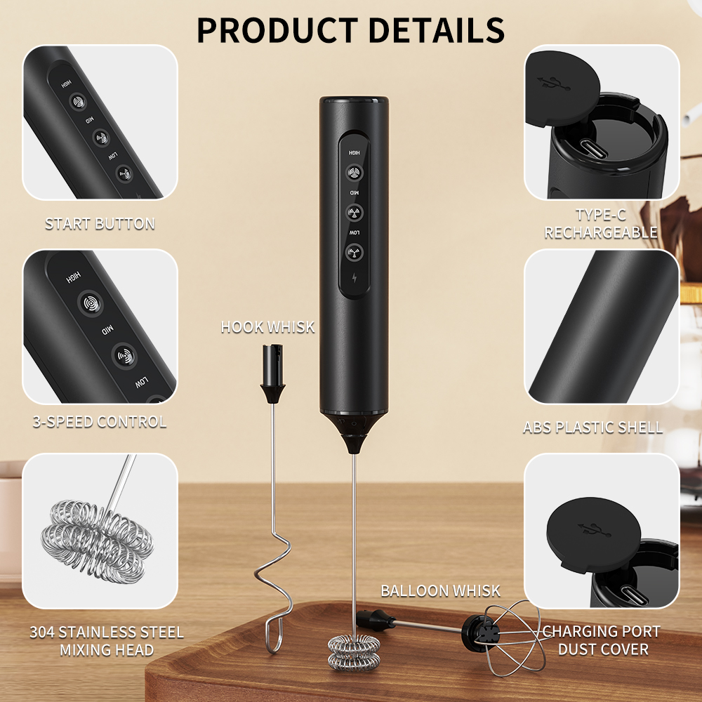 3 in 1 Electric Handheld Milk  - Kitchen Appliances Restaurant 评论和价格