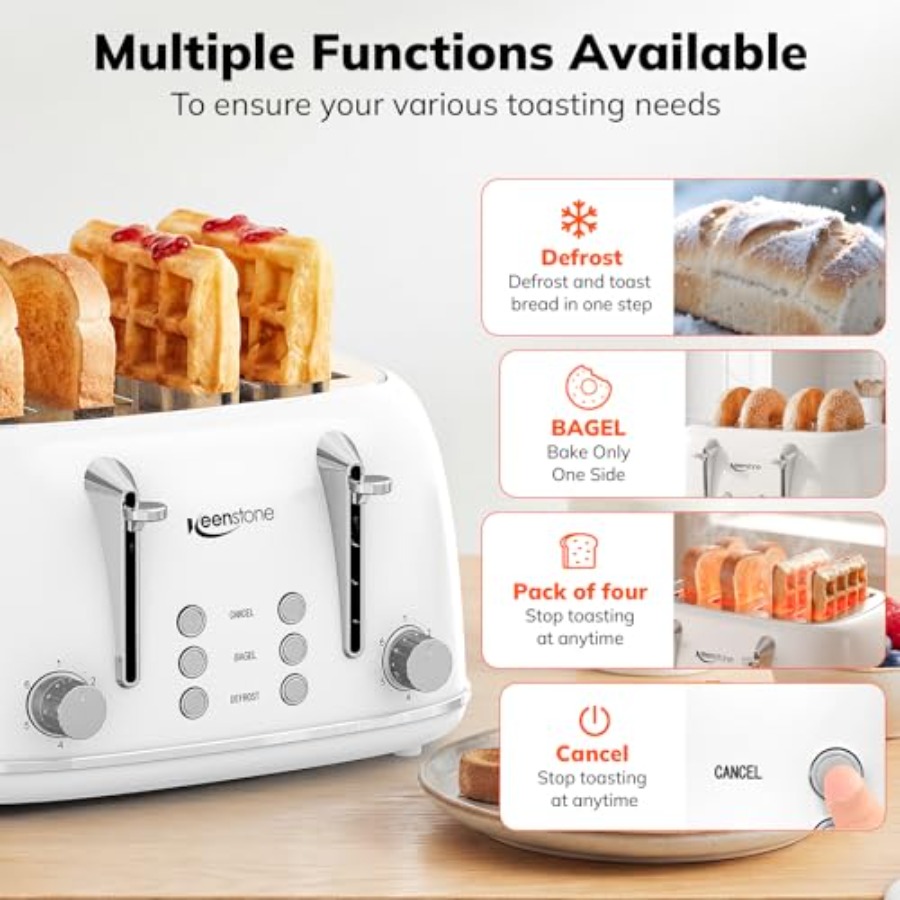 Toaster 4 Slice Retro Stainles - Toaster 4 Slice 评论和价格