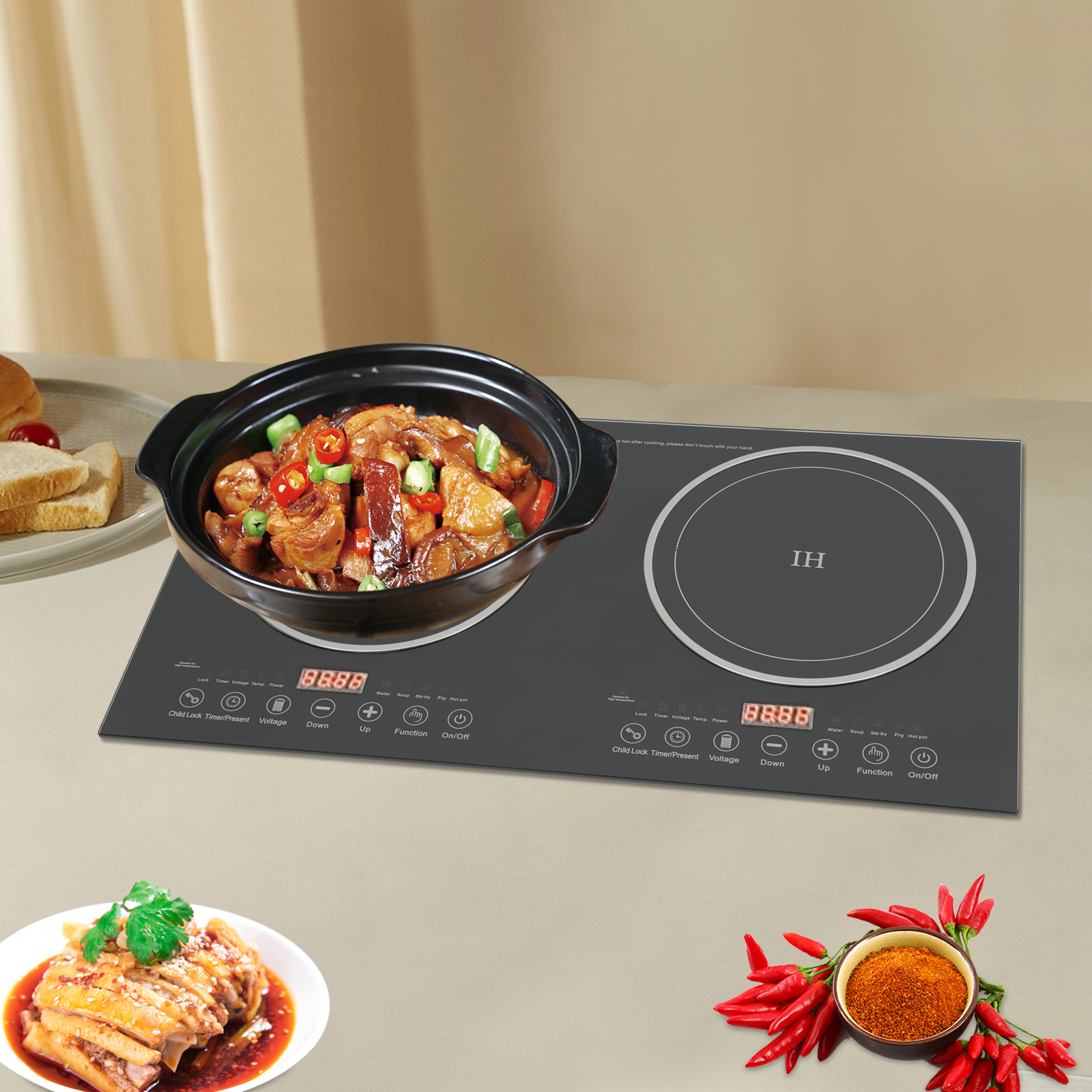 Portable Double Induction Cook - Induction Cooktop Portable 评论和价格