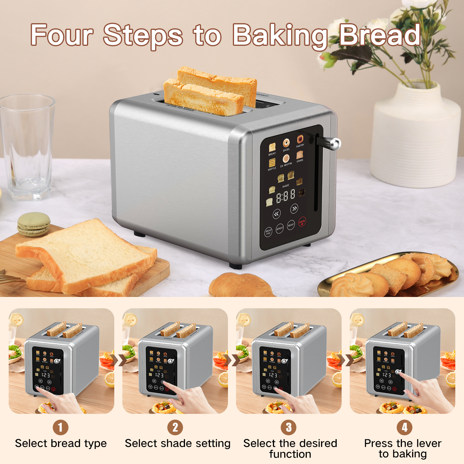Stainless Steel Toaster 2-Slic - Toaster 4 Slice 评论和价格