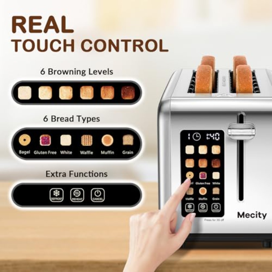 4 Slice Toaster Touch Screen 1 - Toaster 4 Slice 评论和价格