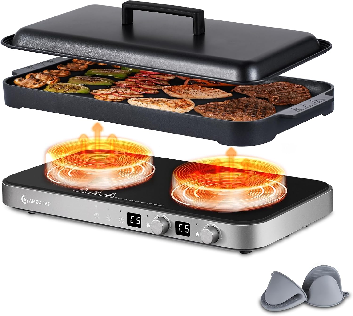 Double Induction Cooktop with  - Induction Cooktop Portable 评论和价格
