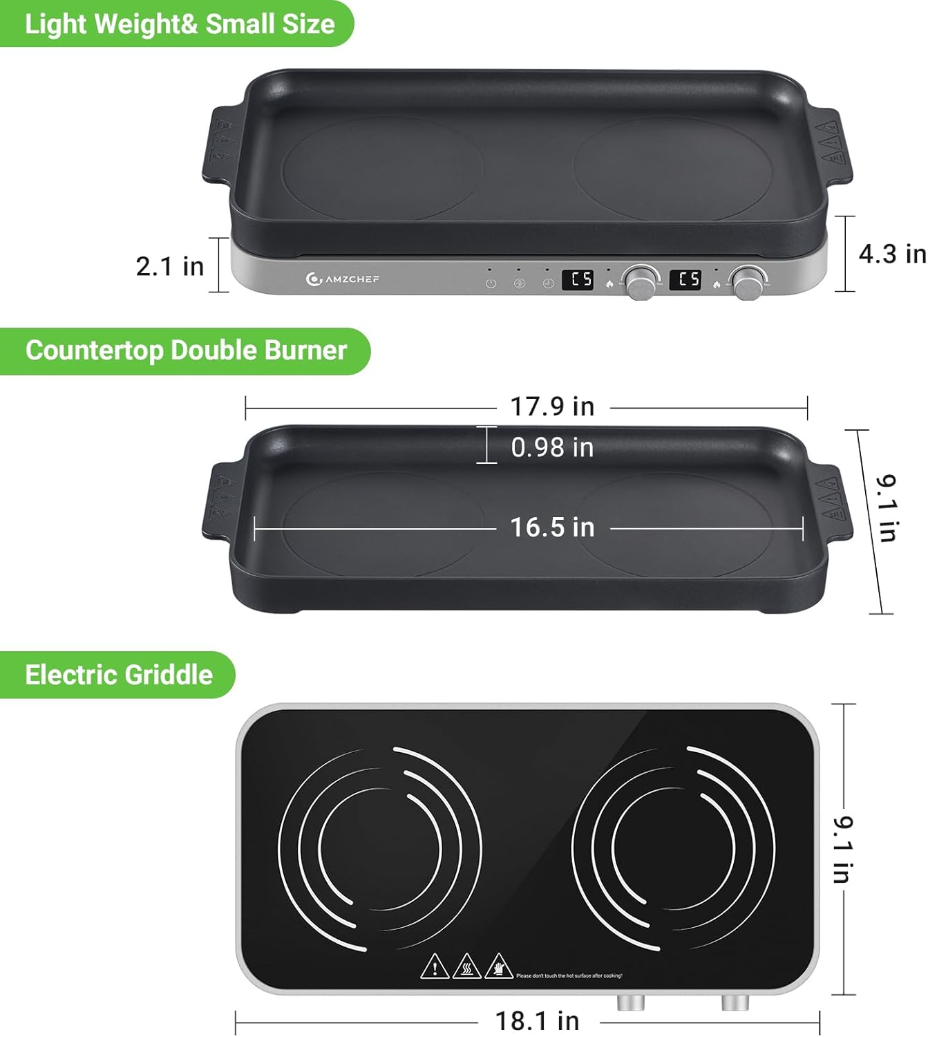 Double Induction Cooktop with  - Induction Cooktop Portable 评论和价格