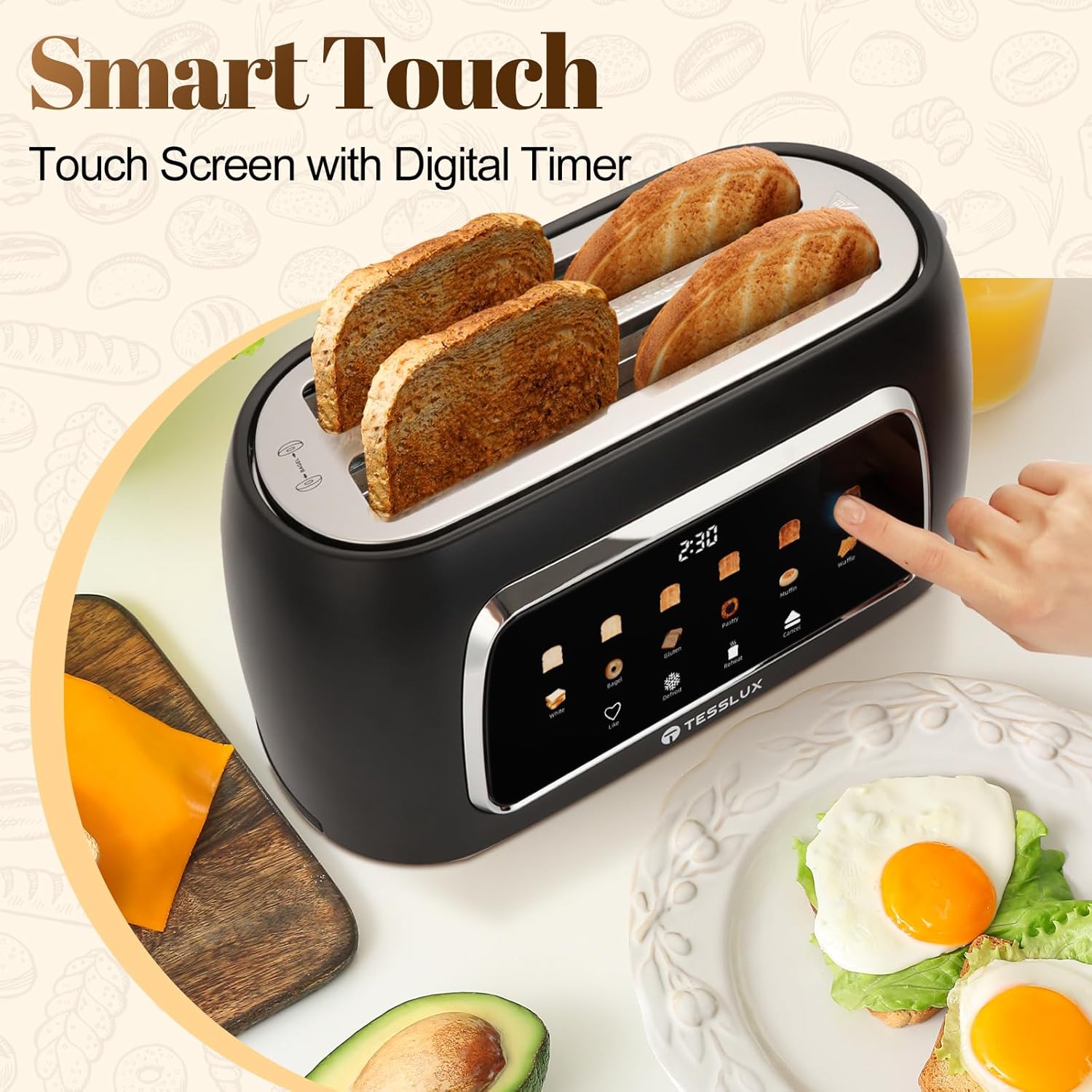 Kitchen Use, Black 4-Slice Toa - Toaster 4 Slice 评论和价格