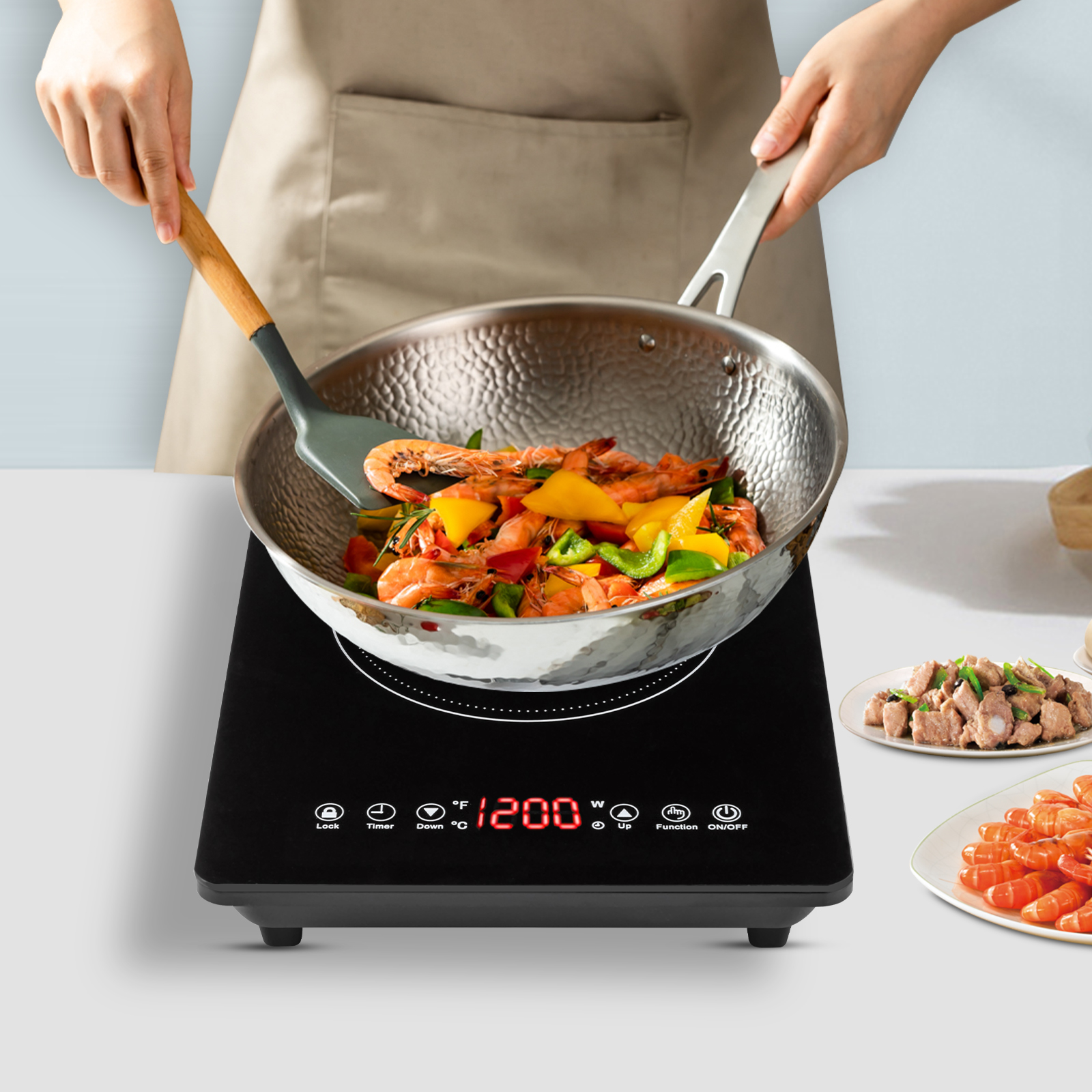 1800W Induction Cooktop Hot Pl - Induction Cooktop Portable 评论和价格