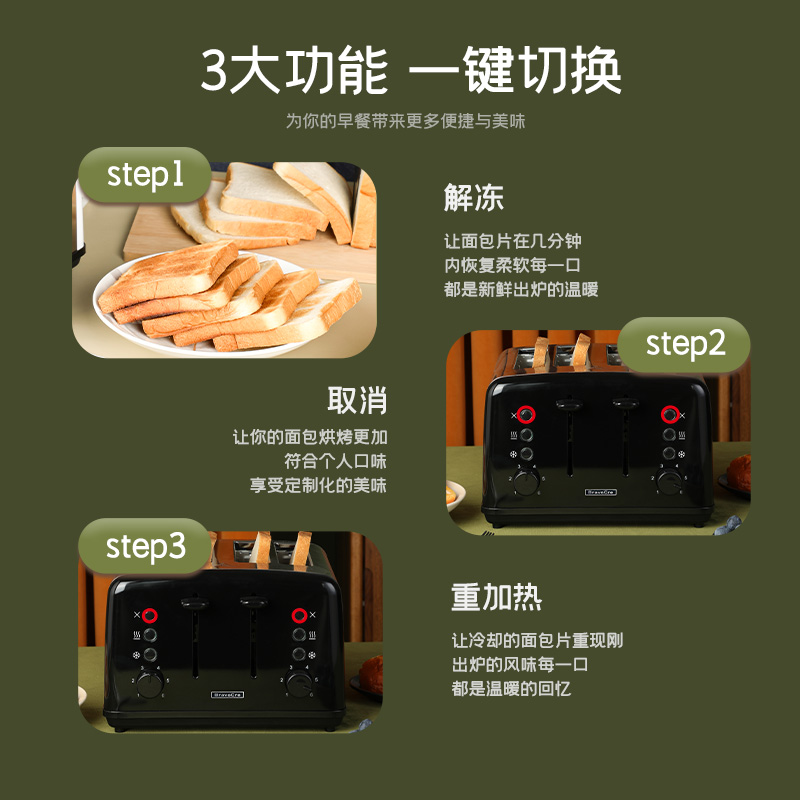 4-Slice Stainless Steel Automa - Toaster 4 Slice 评论和价格