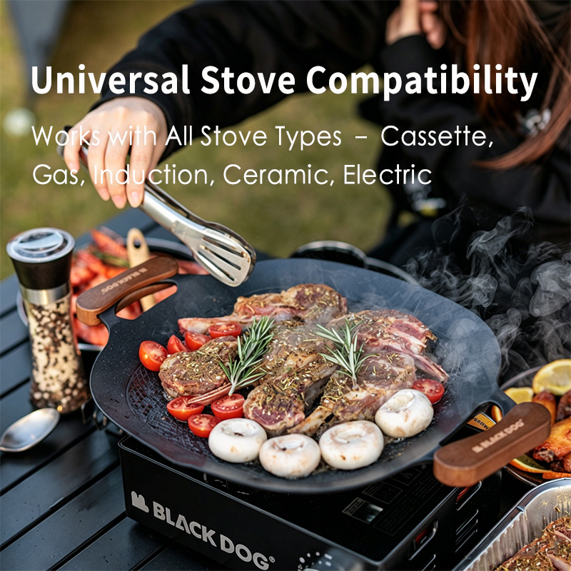 BLACKDOG Non-Stick BBQ Grill P - Induction Cooktop Portable 评论和价格