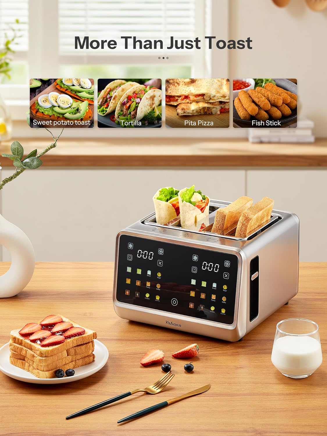 Kitchen Smart Touch 4-Slice To - Toaster 4 Slice 评论和价格