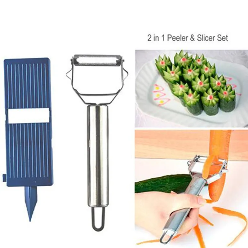 2 in 1 Peeler Slicer Set Kitch - Kitchen Appliances Japan 评论和价格