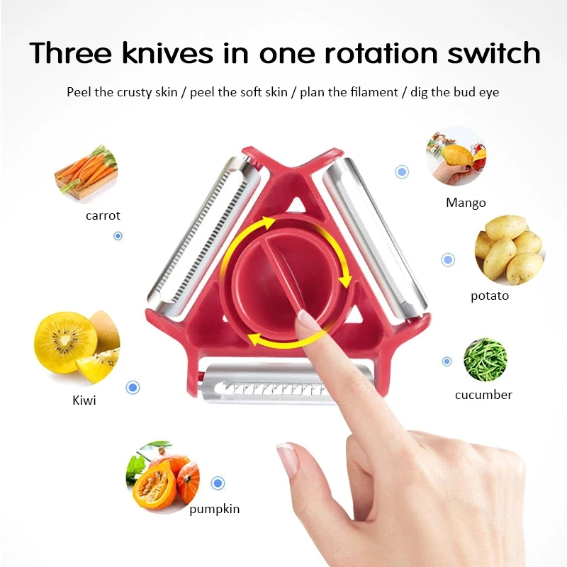 1/3PCS 3in1 Magic Trio Peeler  - Kitchen Appliances Japan 评论和价格